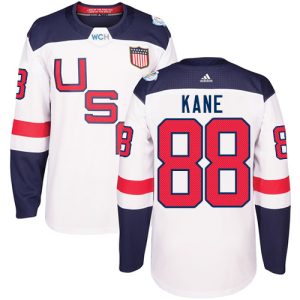 Herren Team USA #88 Patrick Kane Authentic Weiß Heim 2016 World Cup Hockey